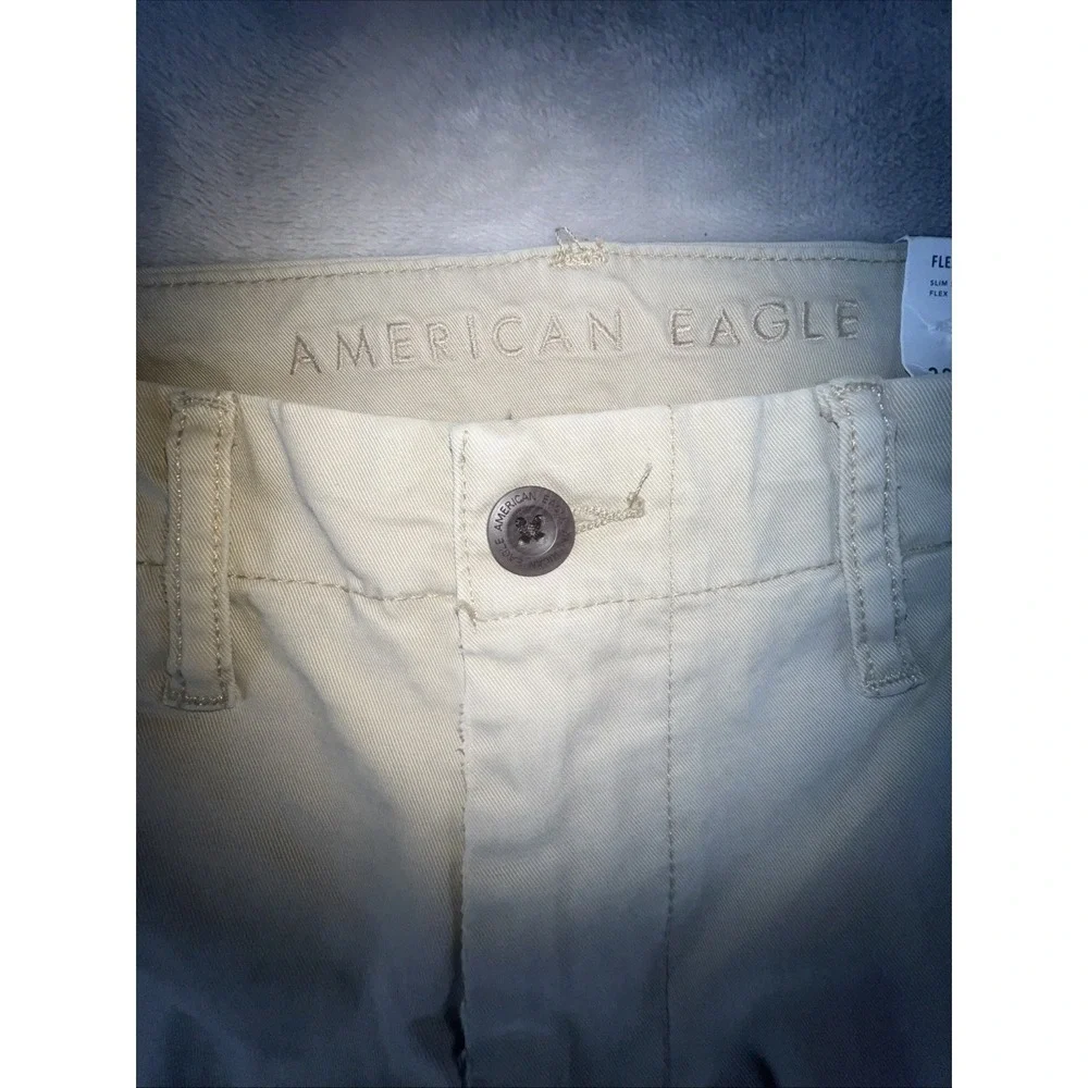 American Eagle‎ Men's 28x32 Flex Slim Lived In Khakis Tan New With Tags NWT